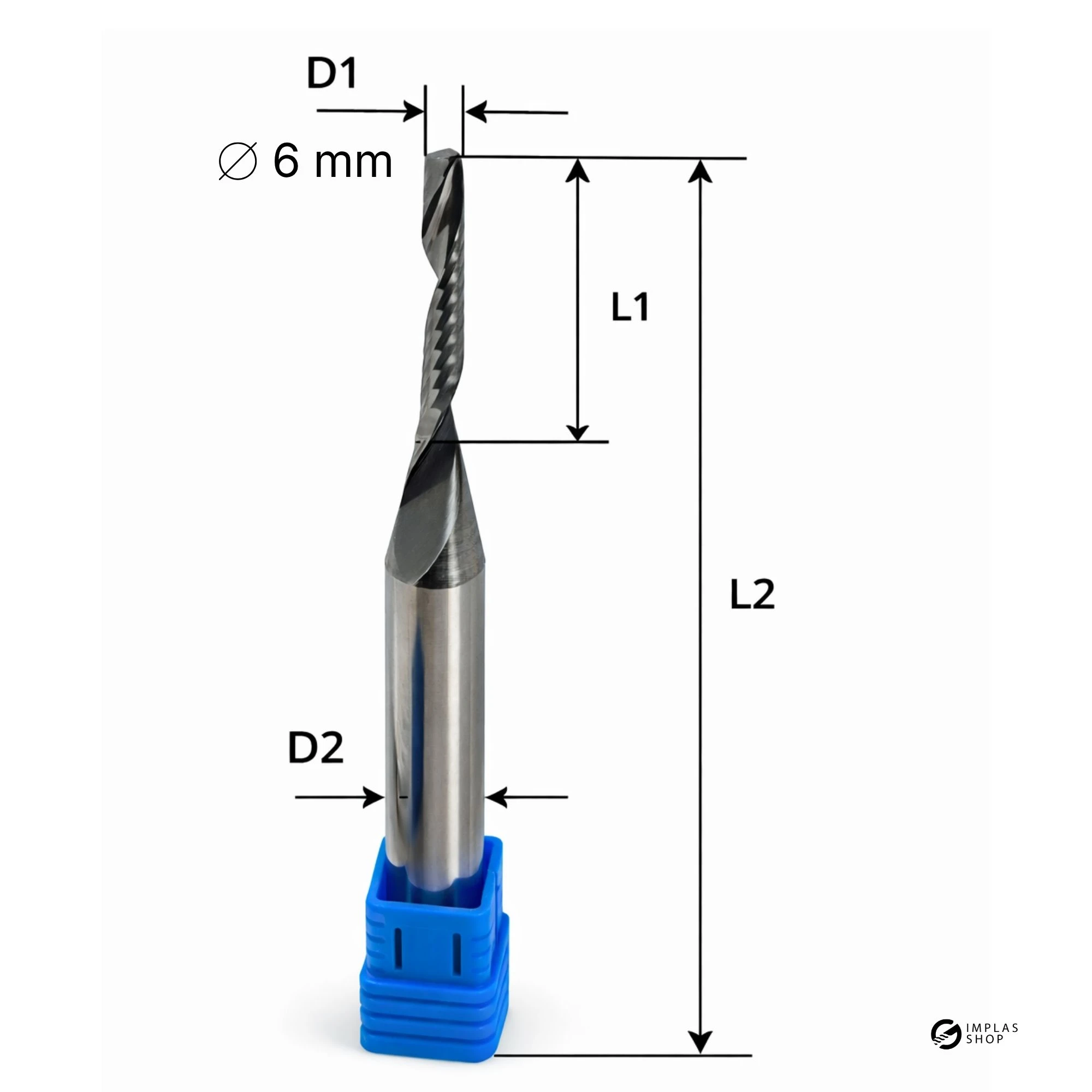 Einschneider 6 mm Durchmesser für eine effiziente CNC-Fertigung